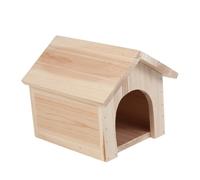 ifundom Maison Triangle pour Rongeurs Chalet Pin Étanche Abri Pratique pour Chinchillas et Écureuils Dimensions