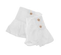 ifundom Manchettes Décoratives En Dentelle Blanches, Manches Bouffantes En Coton, Menottes Élastiques Amovibles, Accessoires Pour Femmes, Mariage Et Cosplay, Taille Unique
