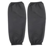 ifundom Manchon D’avant-bras PU Noir, Extensible, Résistant, pour Lavage | Protège les Vêtements des Éclaboussures, Bande Élastique Souple, Usage la Cuisine et Peinture