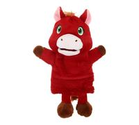 ifundom Marionnette à Main en Forme de Cheval - Peluche réaliste - Jouet interactif - Accessoires pour Les fêtes de Fin d'année et Les Jeux de rôle pour Enfants