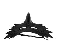 ifundom Masque Noir pour Adulte en Polyuréthane Léger avec Nez d'Oiseau Réaliste Masque de Carnaval et Halloween pour Soirée Costumée Accessoire pour Bal Masqué et Fête à Thème
