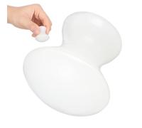 ifundom Masseur et de Pierre en Verre Blanc Forme Champignon Fonction D'amélioration Circulation et Mobilité pour Visage pour Soins Visage et Relaxation Relaxation