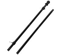 ifundom Mât de Drapeau Acier Inoxydable Robuste Résistant Rouille avec Anneaux Rotatifs pour Jardin Extérieur Mât et Stable pour Toit et Mur