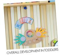 ifundom Mathématique Bois Montessori pour Garçon Fille Apprentissage des Chiffres Addition et Soustraction Reconnaissance des Couleurs Jeu Éducatif pour Préscolaire et Interaction Parent