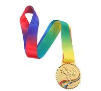 ifundom Médaille D’Or Taekwondo 7 Cm Plaquée Or avec Ruban Confortable, Prix de Première Place pour Compétition Arts Martiaux, Trophée Sportif pour Équipes et Athlètes de Sport Combat