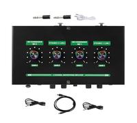 ifundom Mélangeur Audio Compact USB avec Double Entrée Micro Effet Réverbération Naturel Amplificateur Micro pour Streaming Live Karaoké et Podcast