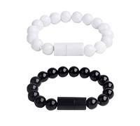 ifundom Micro USB2. 0 Creative Type C USB Câble de Chargement de données pour Bracelet Chargeur (Noir et Blanc) Appels téléphoniques Accessoires pour Homme et Femme