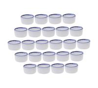 ifundom Mini Bassines Facile à Transporter Lot de 24 en Céramique pour Donner Eau ou Nourriture Abreuvoir pour Reptiles et Petites Grenouilles en Terrarium