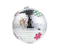 ifundom Mini Boule Disco à Facettes Miroir Suspendue en Verre Solide, Décoration Réfléchissante pour Soirées Disco, Fêtes Années 70 et Événements Festifs, Ornement Lumineux pour Scène