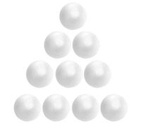 ifundom Mini-Ornements Table À Manger 10Pcs 4Cm Boules de Artisanales en Boule Ronde Lisse pour Arts L'artisanat Boules en Rondes pour Le Dessin Projet D'école Mousse