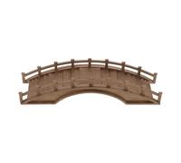ifundom Mini Pont en Bois Massif 20x5x5 Cm pour Architecture Ancienne et Décoration de Bureau Scène Miniature