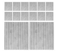 ifundom Mini Tuiles de Toit Ondulées en Acier Inoxydable 1/35 pour Maquettes de Maison de Poupée, 32 Pièces, Matériaux de Construction Miniatures pour Scènes Militaires et Reconstitutions