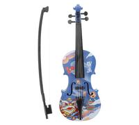 ifundom Mini Violon Bleu avec Archet 26cm - Instrument Musical Miniature | Plastique ABS durable, design de style traditionnel, taille compacte 26x9.5x2cm, idéal pour l'initiation des débutants