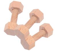 ifundom Mini Vis à Bois en Bois Naturel 3 Pièces Jouets D'ingénierie pour Tout-Petits pour Développer Motricité Fine et Coordination Œil-Main Jeu Éducatif de Construction pour Garçon