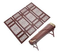 ifundom Miniature Meuble Rétro Paravent et Guzheng Accessoire Décoration Maison Poupée Cosplay Set Léger et Portable pour Garçon Fille et Photo