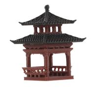 ifundom Miniature Pagoda Pavilion Statue Décoration Zen pour Aquarium et Jardin Figurine Chinoise Architecture Traditionnelle Accessoire de Micro Hauteur pour Terrariums et Bonsai
