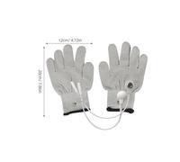 ifundom Mitaines de Thérapie Électrique en Fibre avec Fils de Conversion Conducteurs pour Massage et Soins de Beauté Lot de Blancs