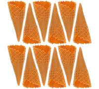 ifundom Modèles de Mini-Cornets de Glace en PVC pour Garçon et Filles, Taille Mini, Décorations Soi-même, Accessoires de Jeu de Rôle, Jouets Simulant Cornets de Glace, Coffret de 12