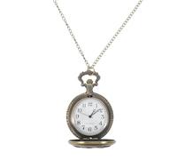 ifundom Montre de Poche Gothique Vintage Bronze Pendentif Horloge avec Chaîne pour Homme Femme ou Déguisement Steampunk
