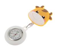 ifundom Montre de Poche Infirmière Rétractable Crochet Motif Dessin Animé Vache Cadran Lisible Accessoire Médical Extensible pour Personnel Soignant Usage Quotidien en Milieu