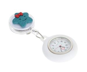 ifundom Montre de Poche Rétractable pour Infirmière Clip, en Silicone, Mouvement Quartz, Taille Compacte 3.74X1.69X0.39In, pour Personnel Soignant en Pédiatrie