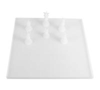 ifundom Moule à Échecs en Silicone 7 Pièces pour Résine Époxy, Moule Manuel Créatif DIY, Flexible, Réutilisable, pour Artisanat et Décoration, Kit Complet Plateau D’échiquier