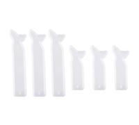 ifundom Moule à Marque-Page en Silicone Flexible 6 Pièces Grand et Petit Modèle Queue de Poisson Finition Miroir Lisse Outils pour Fabrication de Marque-Pages Artisanaux et Accessoires