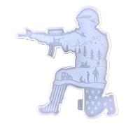 ifundom Moule et Création D'ornements Décoratifs en Résine de Soldat en Silicone Flexible Réutilisable pour Bricolage