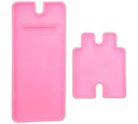 ifundom Moule Silicone pour Support Téléphone Époxy DIY Créatif Rose Réutilisable Facile à Nettoyer pour Artisanat Mobile