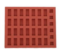 ifundom Moule Silicone Souple pour Briques Miniatures 34 Pièces, Moule à Mini-Briques Murales pour Construction de Murs Détaillés et Accessoires de Maquettes Architecturales