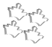 ifundom Moules à Biscuits Forme Couronne en Acier Inoxydable Ensemble de 4 Antiadhésif et Facile à Nettoyer, pour Pâtisserie et Découpe de Fruits Cuisine