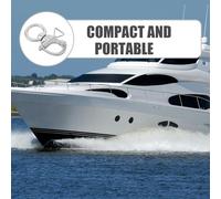 ifundom Mousqueton Pivotant à Émerillon en Acier Inoxydable 65 MM Manille Marine à Dégagement Rapide Clip de Ligne de Bateau Résistant à la Corrosion Accessoire pour Gréement et