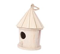 ifundom Nichoir Oiseau Suspendu Naturel Style Tour Maison Oiseaux Confortable pour Petits Oiseaux Balcon Décoration Extérieure DIY pour Canaris et Perroquets