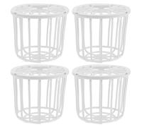 ifundom Nichoir pour Oiseaux en Plastique Panier de Nidification en Fibre de Chanvre, Lot de 4 Accessoires pour Cage à Canaris, Matériel de Nidification pour Élevage et