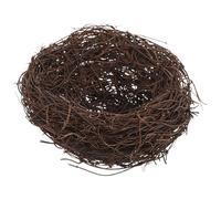 ifundom Nid D'oiseau en Rotin Naturel Multifonctionnel pour Petits Oiseaux, Décor Simple et Réaliste pour Fournitures de Pâques et Présents de Mariage