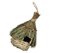 ifundom Nid Oiseau Tissé Main Herbe de Mer Maison Suspendue Extérieure pour Jardin Décoration Porche Cabane Résistante et Respirante pour Nichoir Oiseaux