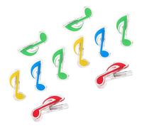 ifundom Notes de Musique Usage Solide et Polyvalent Pinces en Plastique Lot de 10 pour Partitions de Piano pour Lectures et Cahiers de Musique