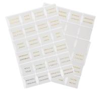 ifundom Onglets Bibliques Adhésifs en Similicuir Blanc Dorure Lot de 80 Petits Onglets D’Index pour Bible D’Étude Étiquettes Robustes et Solides pour Repérage Précis des Passages