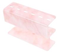 ifundom Organiseur pour Pinces à Épiler Extensions de Cils, Support Compact en Plastique Rose avec Design Stylé Marbré, Présentoir pour Outils d'Extension en Salon et Usage Quotidien
