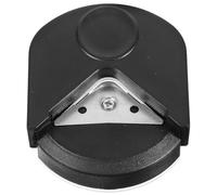 ifundom Outil Coupe-Coins Rond 4 MM en Acier Inoxydable Coupe-Papier et Plastification Perforatrice Noire pour Photos Cartes Bricolage et Projets Créatifs