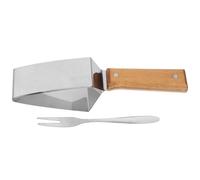 ifundom Outil de Découpe de Pastèque en Acier Inoxydable 430 Fourchette, Trancheuse Pratique pour Couper Pastèque en Cubes sans Casser, Kit 1 Set pour Fruits