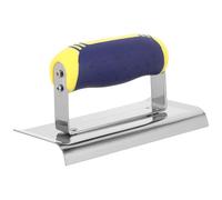 ifundom Outil de Réparation Angle Truelle de Lissage en Acier Inoxydable et Plastique, Forme Courbée, Finition Précise des Bords et Coins, pour Plâtrage et Réparation de Murs,