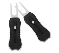 ifundom Outil de Réparation Divot Golf Pliable Ergonomique Fourchette de Réparation de Gazon Portable et Léger avec Marqueur