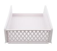 ifundom Panier à Vêtements Empilable en Plastique Gris Grosse Taille Tiroir Bas Organisateur pour Placard et Dressing Boîte de Rangement Pratique Maison Vêtements Conteneur