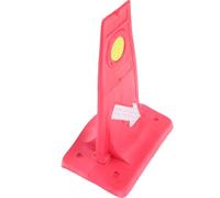 ifundom Panneau de Déviation Routière Réfléchissant Améliore la Sécurité et Stable Rouge en Eva pour Voiture Signalisation Familiale Camping-cars