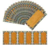 ifundom Papier de Calligraphie Chinoise Rétro Orange 40 Feuilles Adapté pour Création Calligraphique et Peinture Traditionnelle Boîte de Rangement Pratique