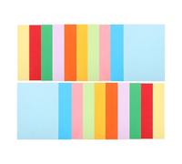 ifundom Papier de Construction Coloré 100 Feuilles A4 en Pâte de Bois pour Loisirs Créatifs et Projets Scolaires Couleurs Vives et Usage Polyvalent Couleur Aléatoire