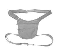 ifundom Paquet Banane Antivol Étanche Gris U-shape pour Voyage Pochette Bandoulière Fermeture Éclair Latérale Paquet de Ceinture Léger et Compact pour Transport Passeport et Documents