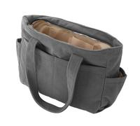 ifundom Paquet Cabas en Toile Gris Grosse Capacité Paquet Bandoulière Multifonction pour Femmes Portable Japonerie pour Travail Shopping Études et Voyages