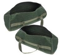 ifundom Paquet Porte-Outils Robuste en Toile de Coton Vert, Grosse Capacité, Résistant à l'usure, Léger et Pratique Rangement D'outils, Lot de 2 Pièces